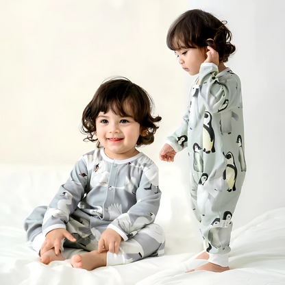 Artistic Animal Series, 5-pack, Baby Organic Cotton Long-Sleeve Romper.