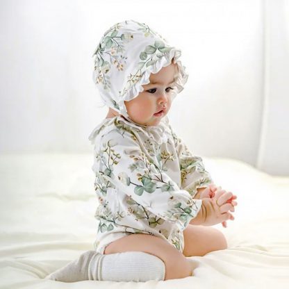 Alice's Secret Garden Vintage Lace-Collar Long-Sleeve Bodysuit