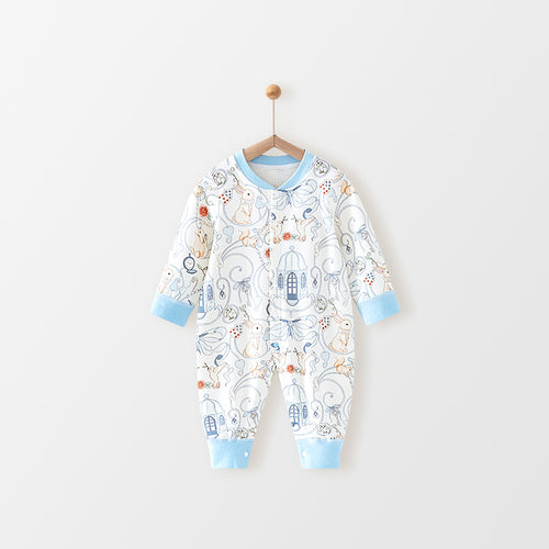 Bunny Cotton: Dreamland Paradise Vintage Sky Blue Romper