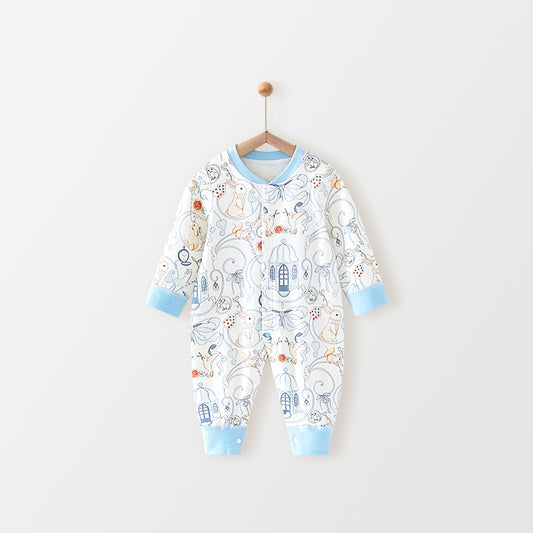 Bunny Cotton: Dreamland Paradise Vintage Sky Blue Romper
