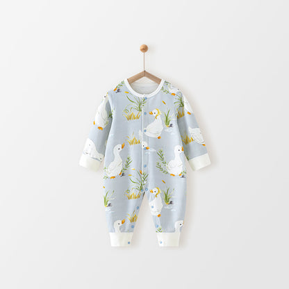 Baby "Ducky's Pond" Ultra-Soft Bunny Cotton Romper
