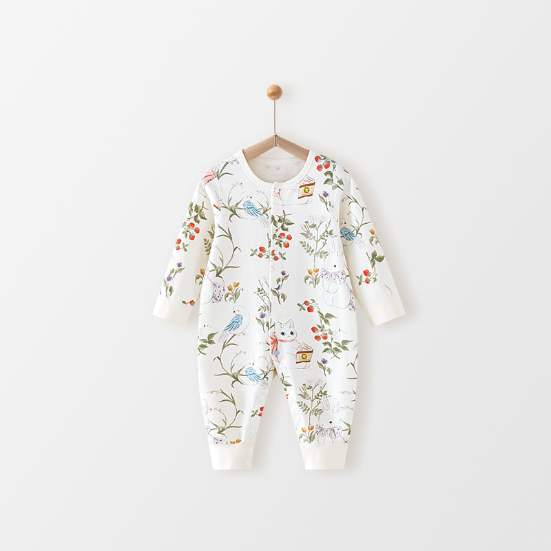 Baby "Fairy Tale Manor" Cloud-Soft Bunny Cotton Romper