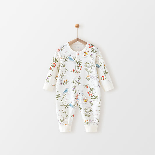 Baby "Fairy Tale Manor" Cloud-Soft Bunny Cotton Romper