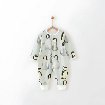 Artistic Animal Series, 5-pack, Baby Organic Cotton Long-Sleeve Romper.