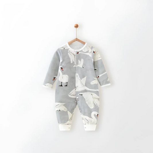 Swan Dance Cotton Onesie